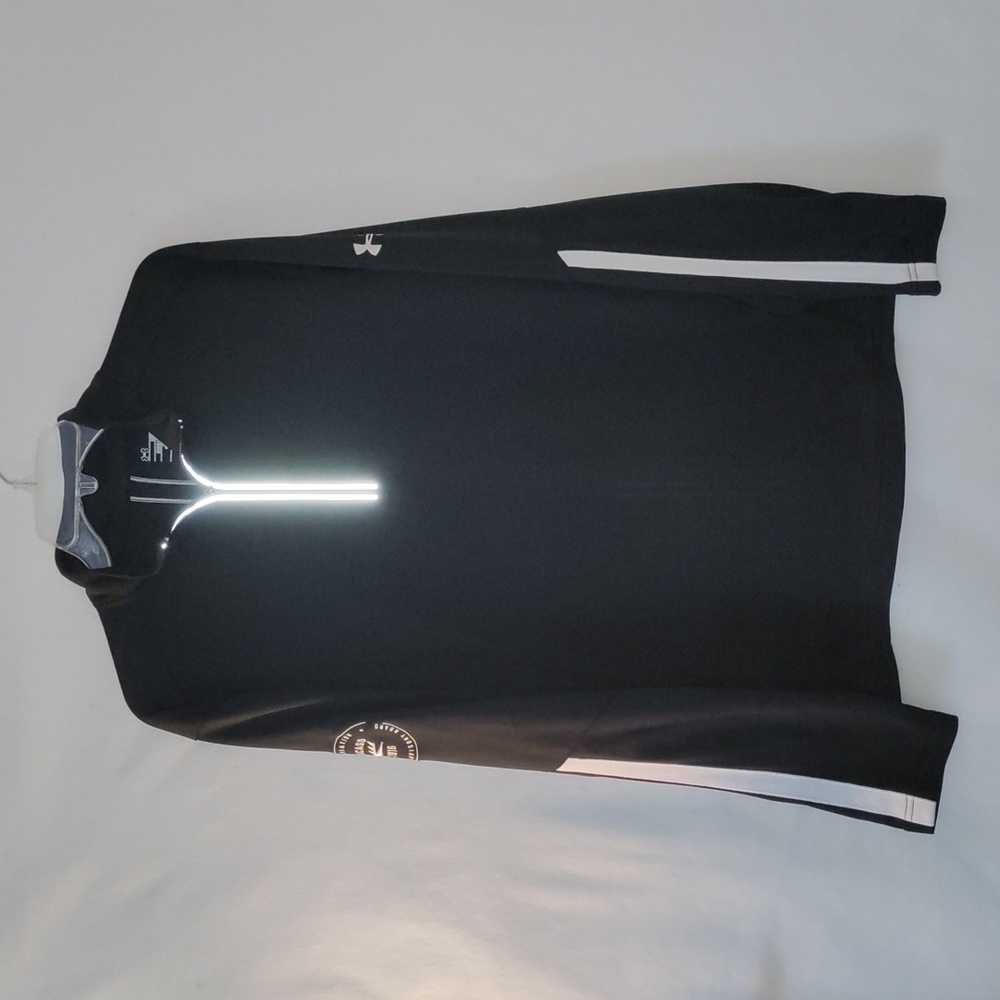 🎁 Under Armour Black Heineken sweatshirt Mans size large jet aviation Logo